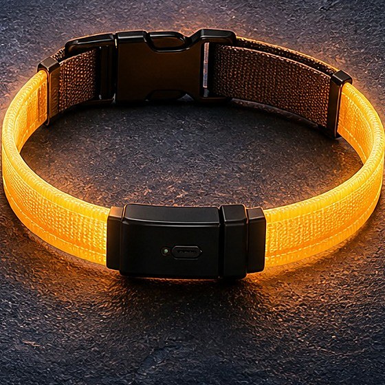 Collier lumineux LED pour chien