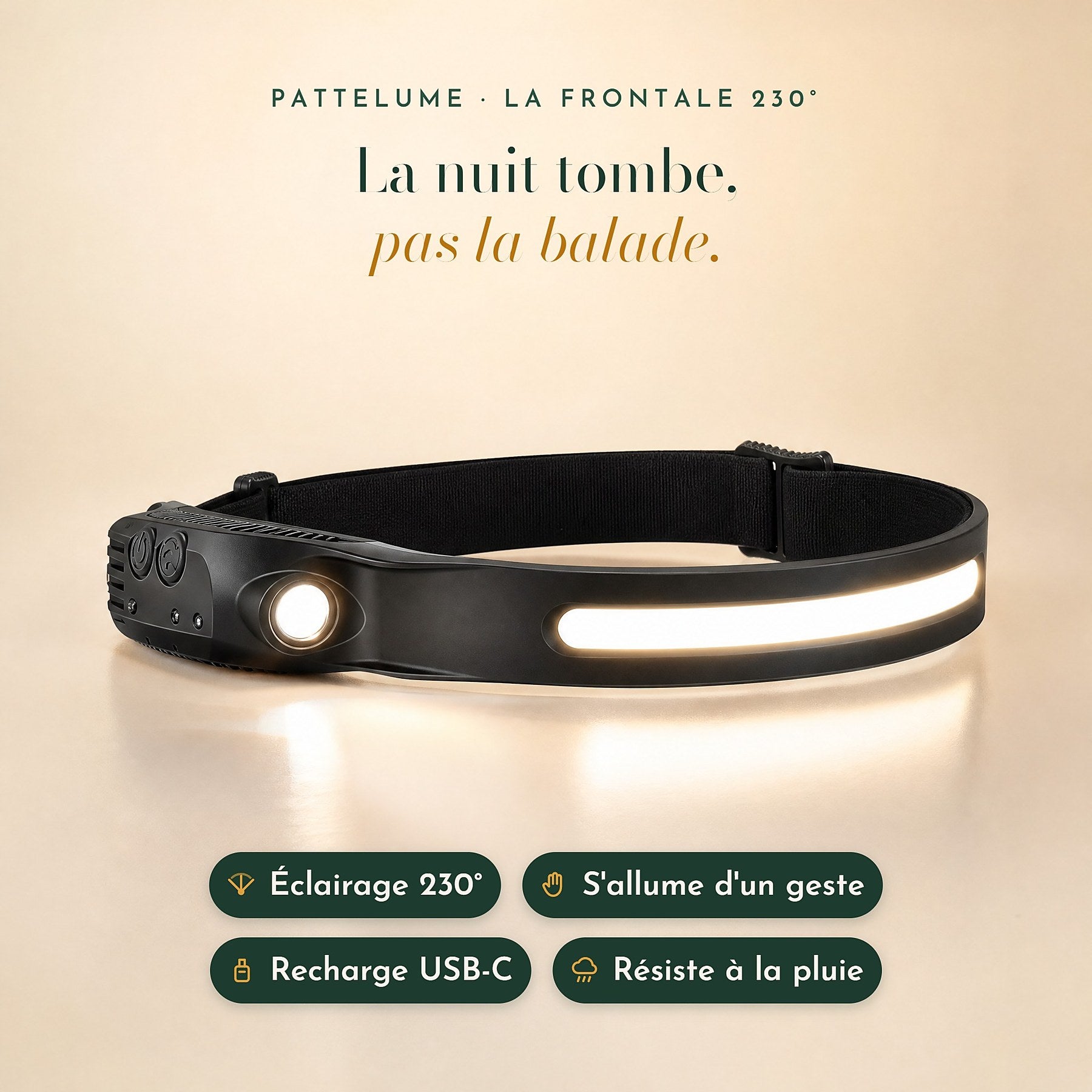 La Frontale 230° Pattelume